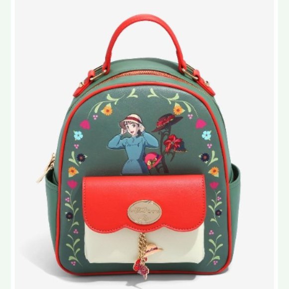 Our Universe Handbags - Our Universe Studio Ghibli Howl's Moving Castle Hats & Flowers Mini Backpack